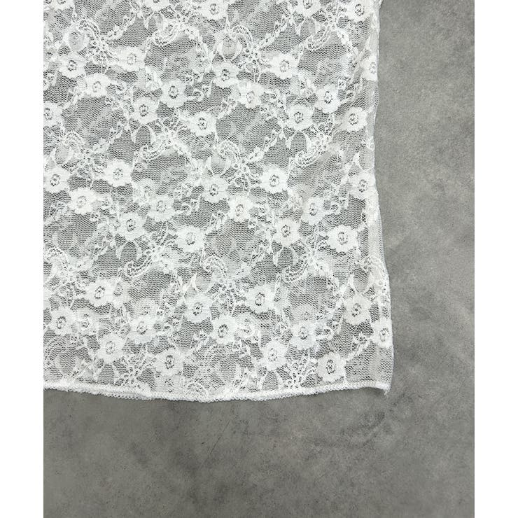 クルーネックレースカットソー | ad thie | 詳細画像20 