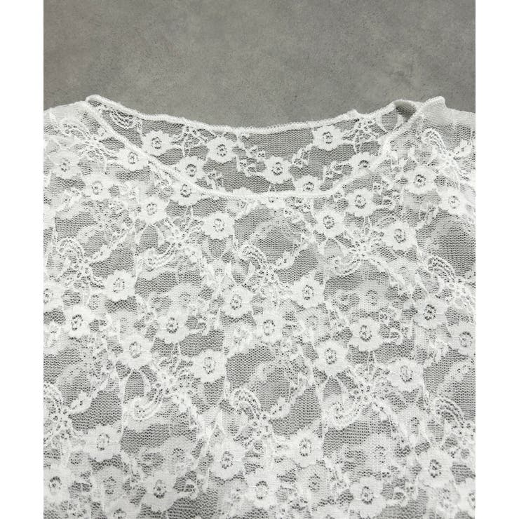 クルーネックレースカットソー | ad thie | 詳細画像21 