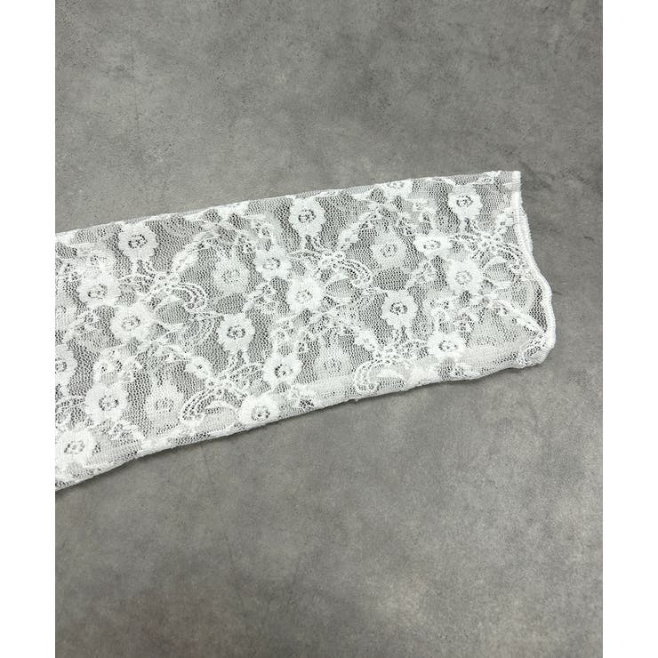 クルーネックレースカットソー | ad thie | 詳細画像22 