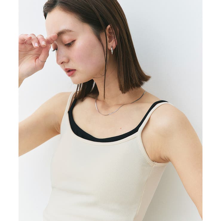 カップ付きレイヤードキャミソール | ad thie | 詳細画像13 