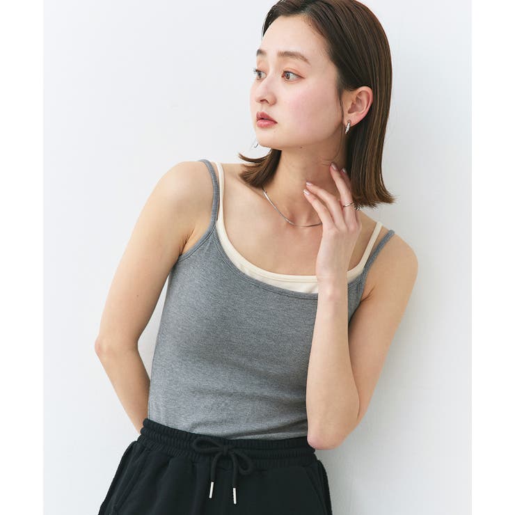 カップ付きレイヤードキャミソール | ad thie | 詳細画像19 