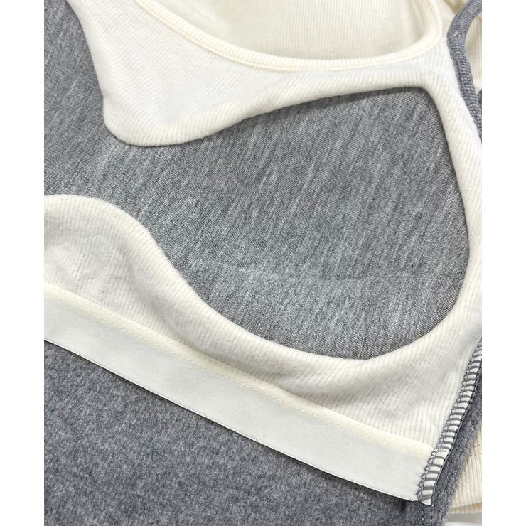 カップ付きレイヤードキャミソール | ad thie | 詳細画像29 