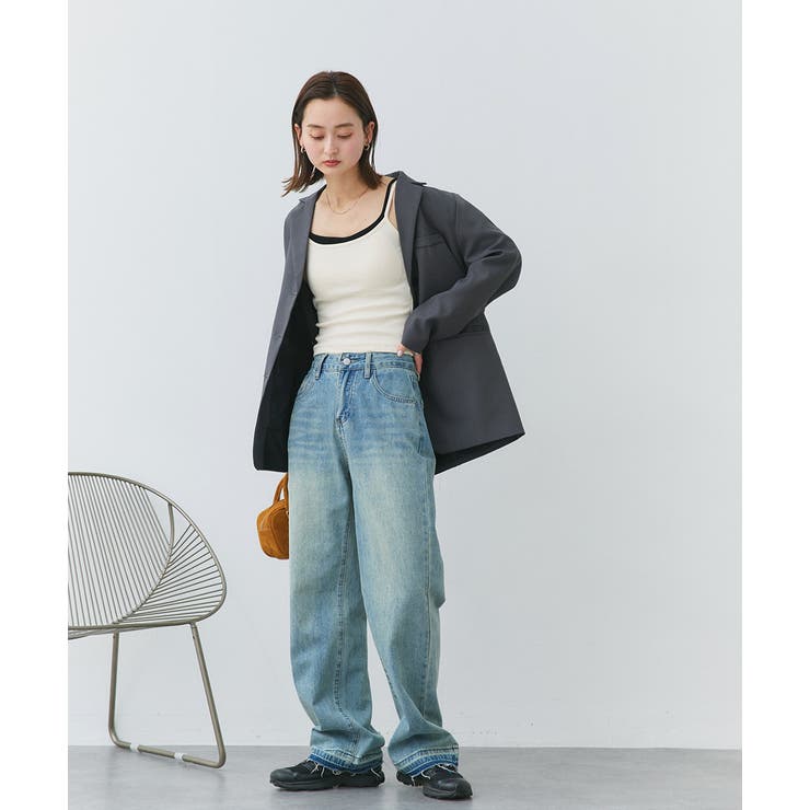 カップ付きレイヤードキャミソール | ad thie | 詳細画像3 