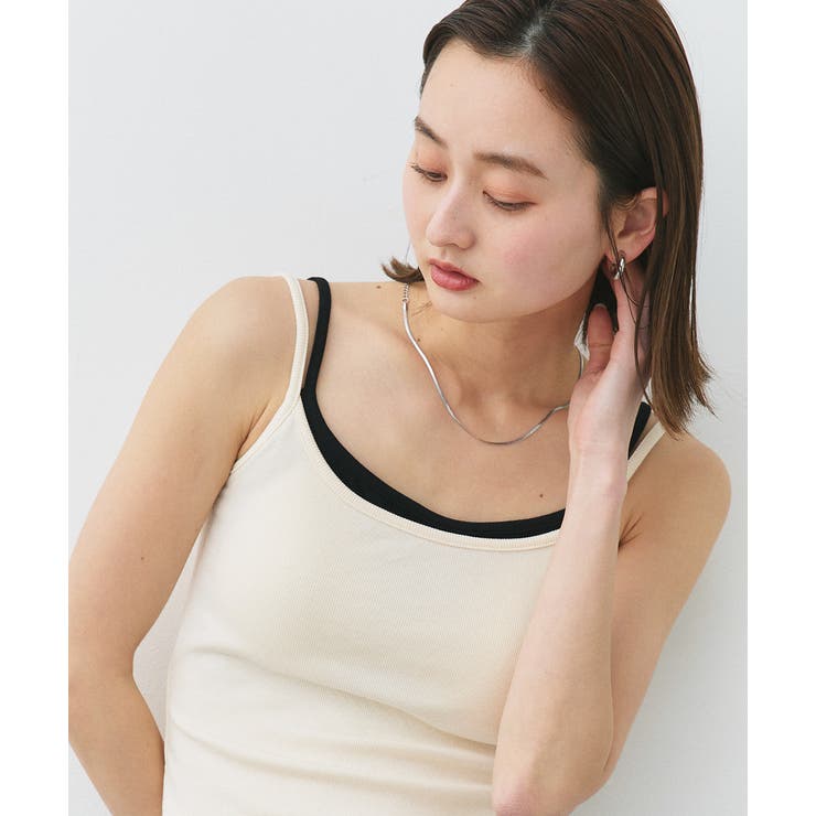 カップ付きレイヤードキャミソール | ad thie | 詳細画像9 