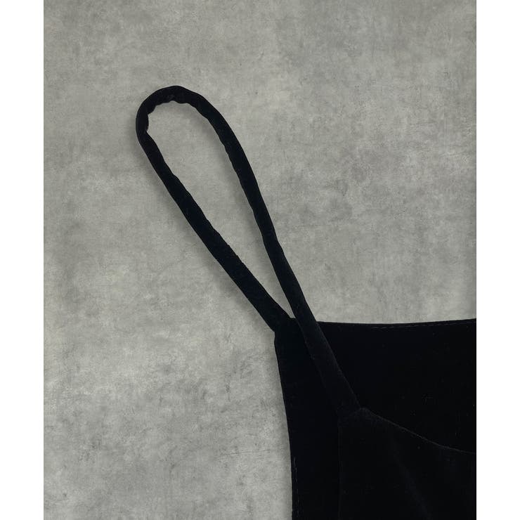 リボンデザイン ベロアキャミソール | ad thie | 詳細画像20 