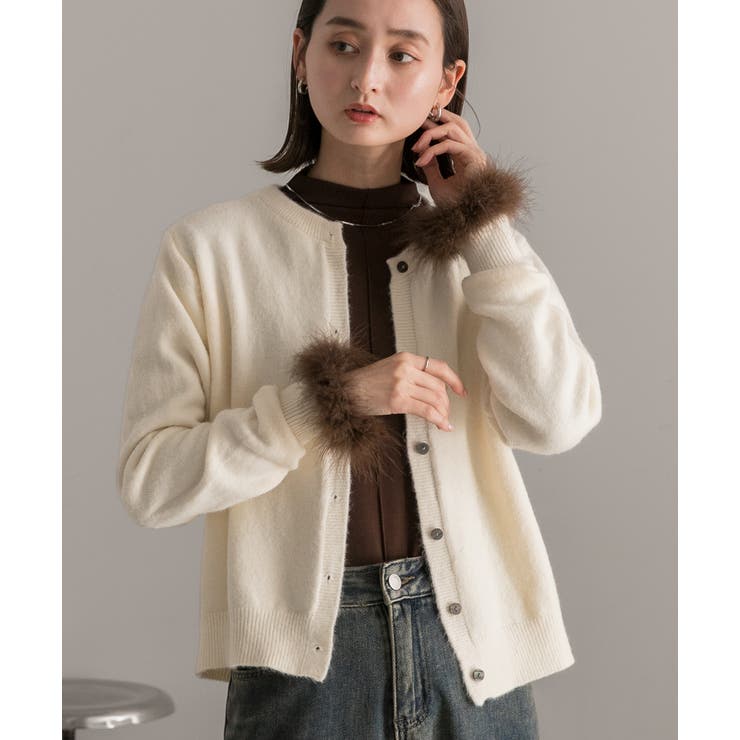 ファースリーブ ハイネックトップス | ad thie | 詳細画像10 