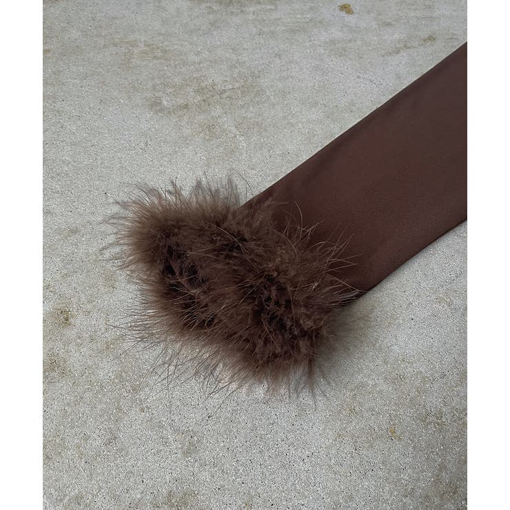 ファースリーブ ハイネックトップス | ad thie | 詳細画像21 