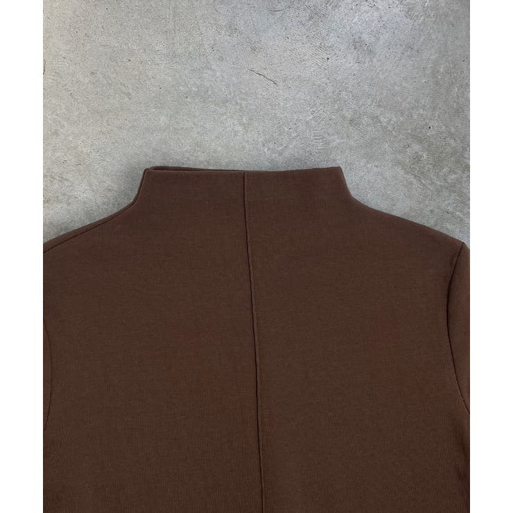 ファースリーブ ハイネックトップス | ad thie | 詳細画像22 