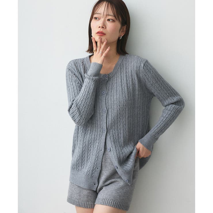 ケーブルニットカーディガン | ad thie | 詳細画像18 