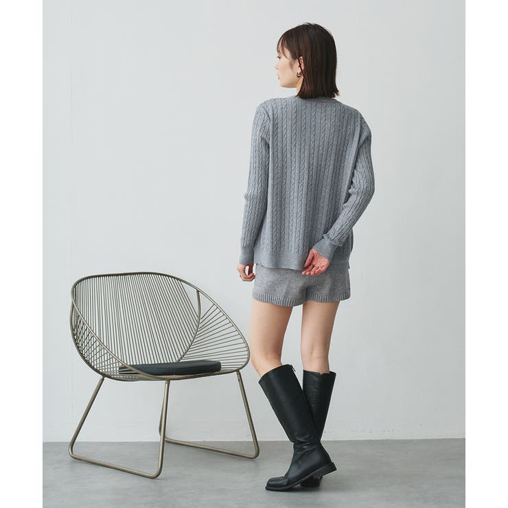 ケーブルニットカーディガン | ad thie | 詳細画像20 