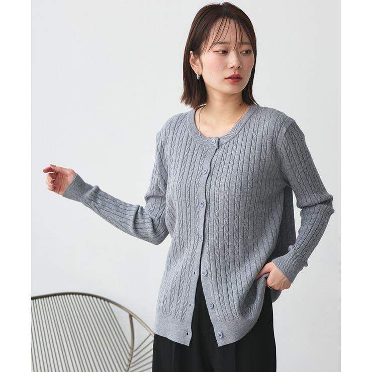 ケーブルニットカーディガン | ad thie | 詳細画像28 