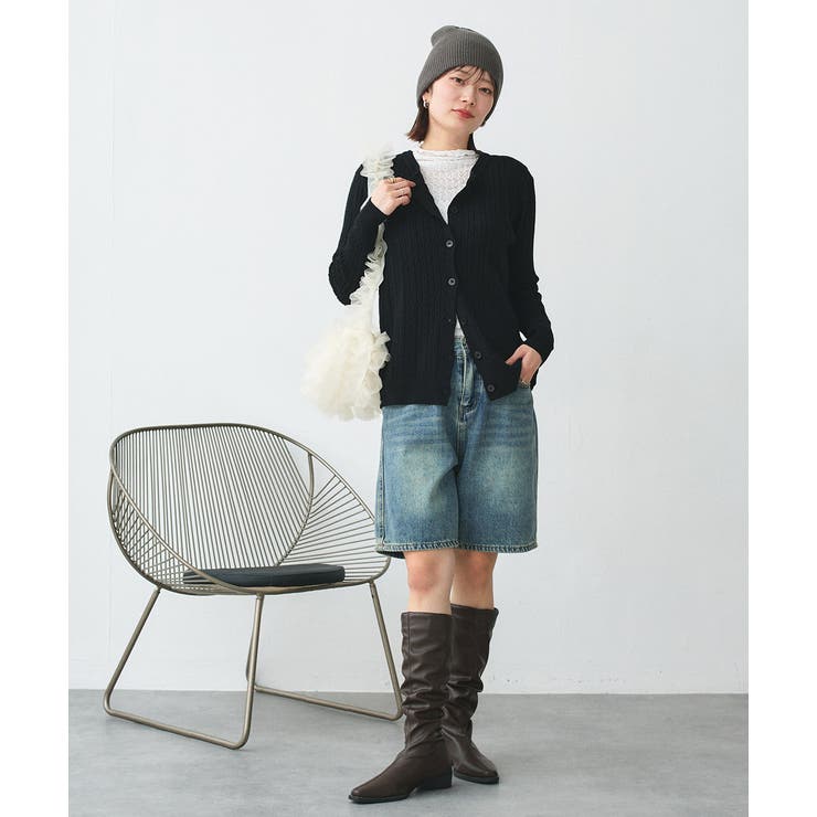 ケーブルニットカーディガン | ad thie | 詳細画像33 