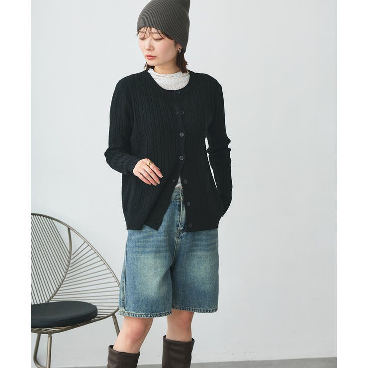 ケーブルニットカーディガン | ad thie | 詳細画像36 