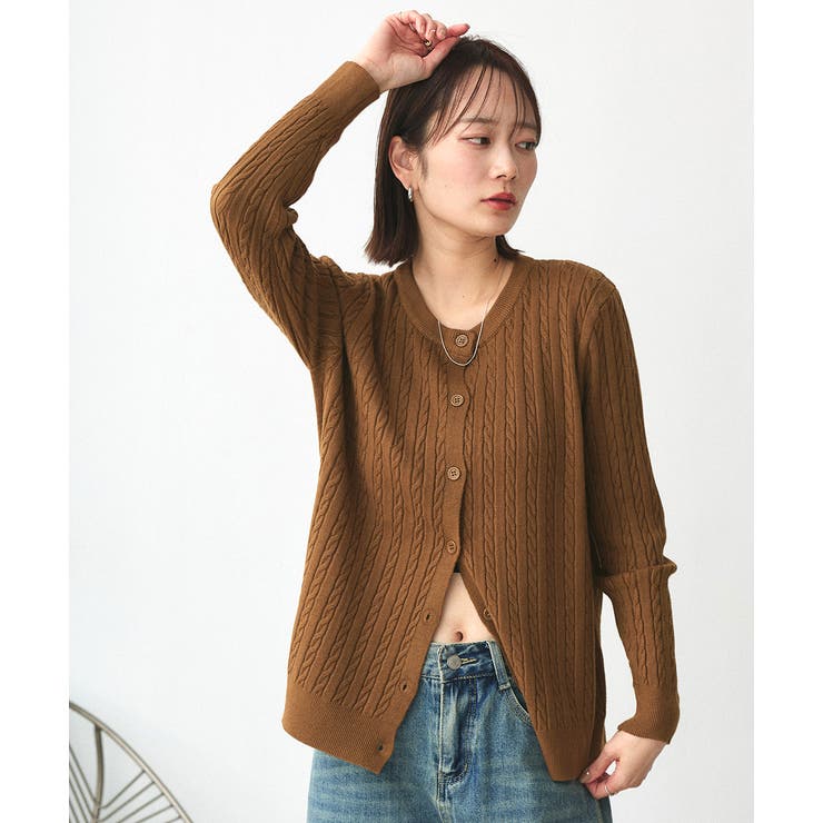 ケーブルニットカーディガン | ad thie | 詳細画像39 