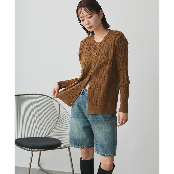 ケーブルニットカーディガン | ad thie | 詳細画像40 