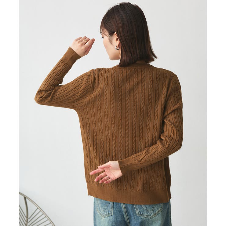 ケーブルニットカーディガン | ad thie | 詳細画像41 