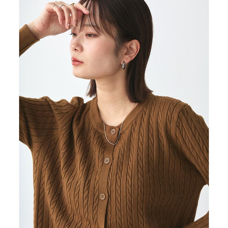 ケーブルニットカーディガン | ad thie | 詳細画像42 