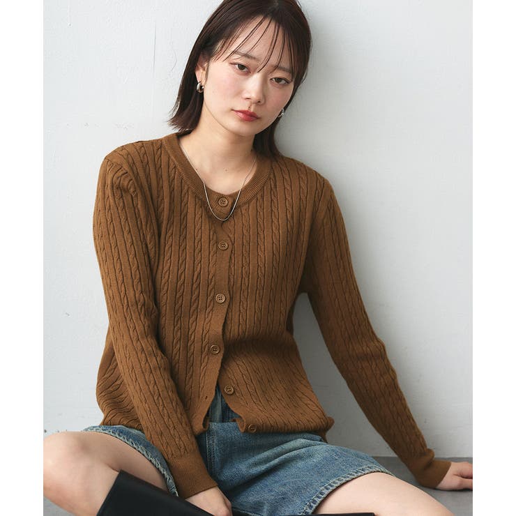 ケーブルニットカーディガン | ad thie | 詳細画像45 