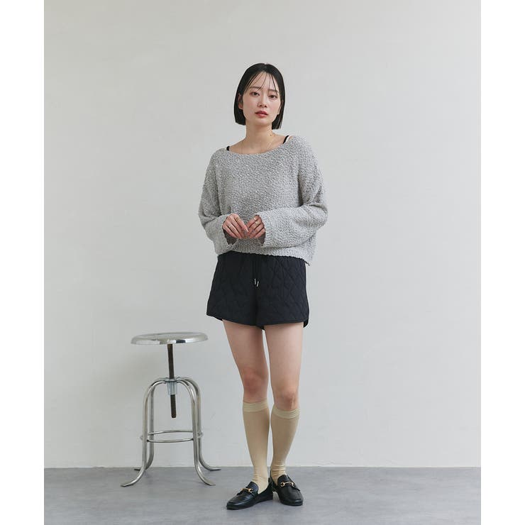 ドロップショルダーニットプルオーバー | ad thie | 詳細画像11 