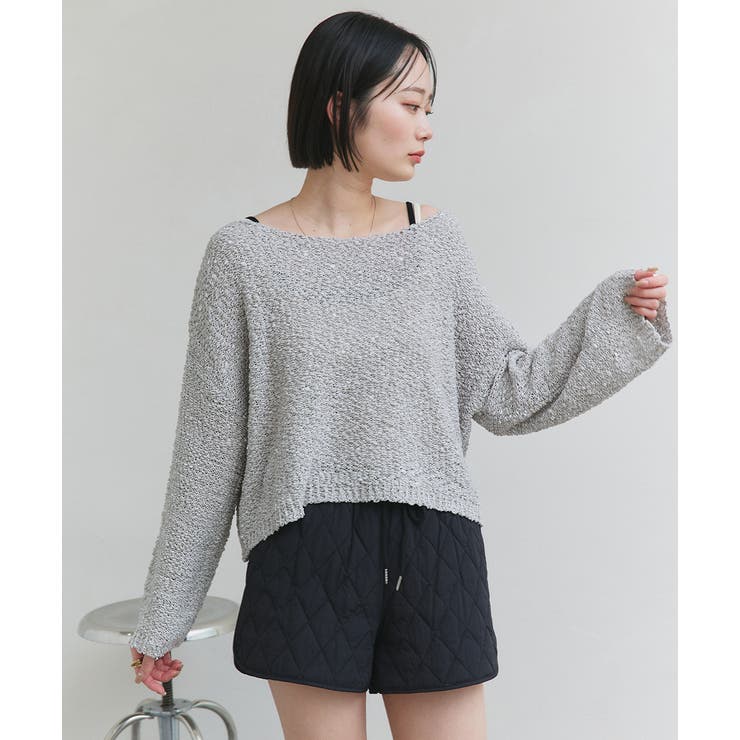 ドロップショルダーニットプルオーバー | ad thie | 詳細画像13 