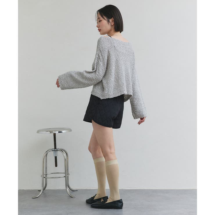 ドロップショルダーニットプルオーバー | ad thie | 詳細画像14 