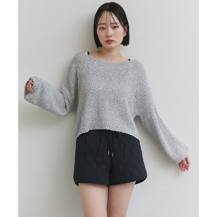 ドロップショルダーニットプルオーバー | ad thie | 詳細画像19 