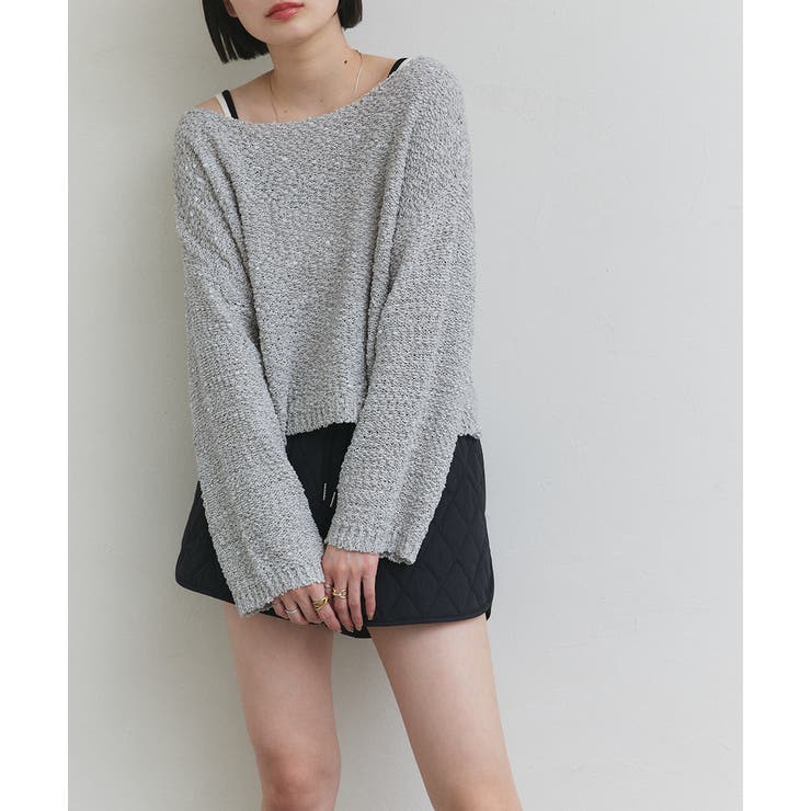 ドロップショルダーニットプルオーバー | ad thie | 詳細画像21 