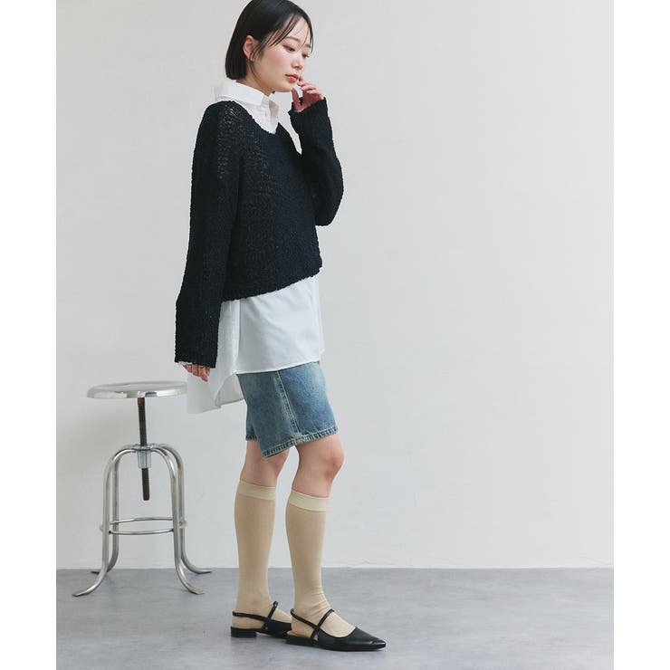 ドロップショルダーニットプルオーバー | ad thie | 詳細画像29 