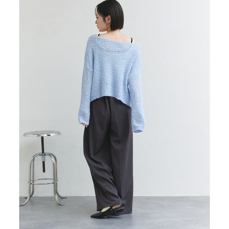 ドロップショルダーニットプルオーバー | ad thie | 詳細画像36 