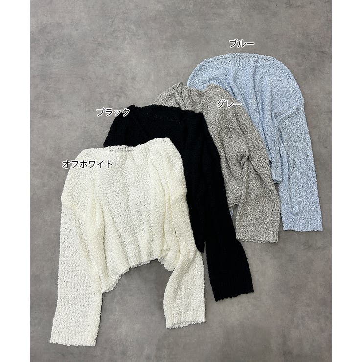 ドロップショルダーニットプルオーバー | ad thie | 詳細画像45 