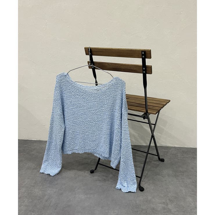 ドロップショルダーニットプルオーバー | ad thie | 詳細画像46 