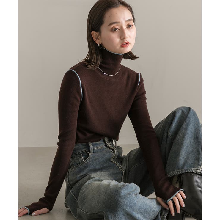 【新作】早い者勝ち Aimeine エメイン　シルク混コンパクトリブニット　オフ 25様専用 Aimeine エメイン シルク混コンパクトリブニット