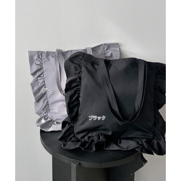 フレームフリルスクエアトートバッグ | ad thie | 詳細画像19 
