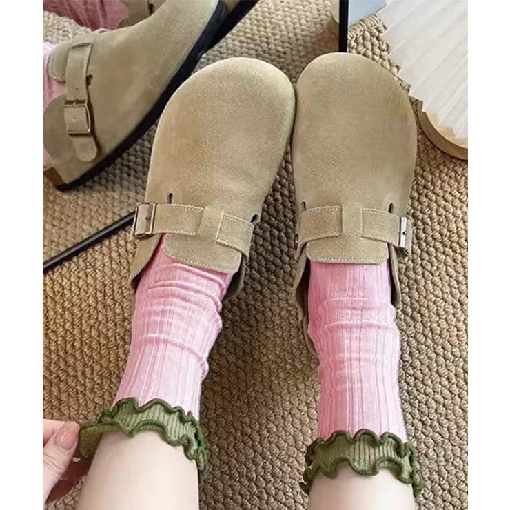 バイカラーメローフリルソックス | ad thie | 詳細画像18 