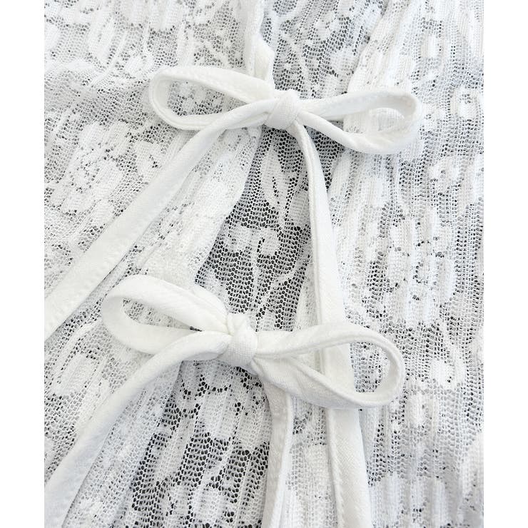 ショート丈リボンレースカーディガン | ad thie | 詳細画像17 