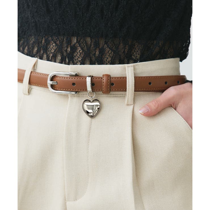 ハートチャーム付きベルト | ad thie | 詳細画像10 
