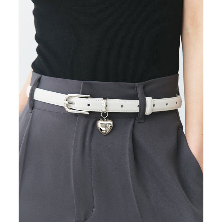 ハートチャーム付きベルト | ad thie | 詳細画像2 