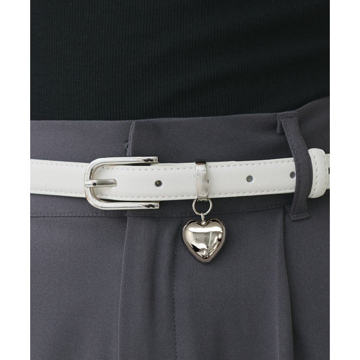 ハートチャーム付きベルト[品番：ADEW0004784]｜ad thie（アドティエ