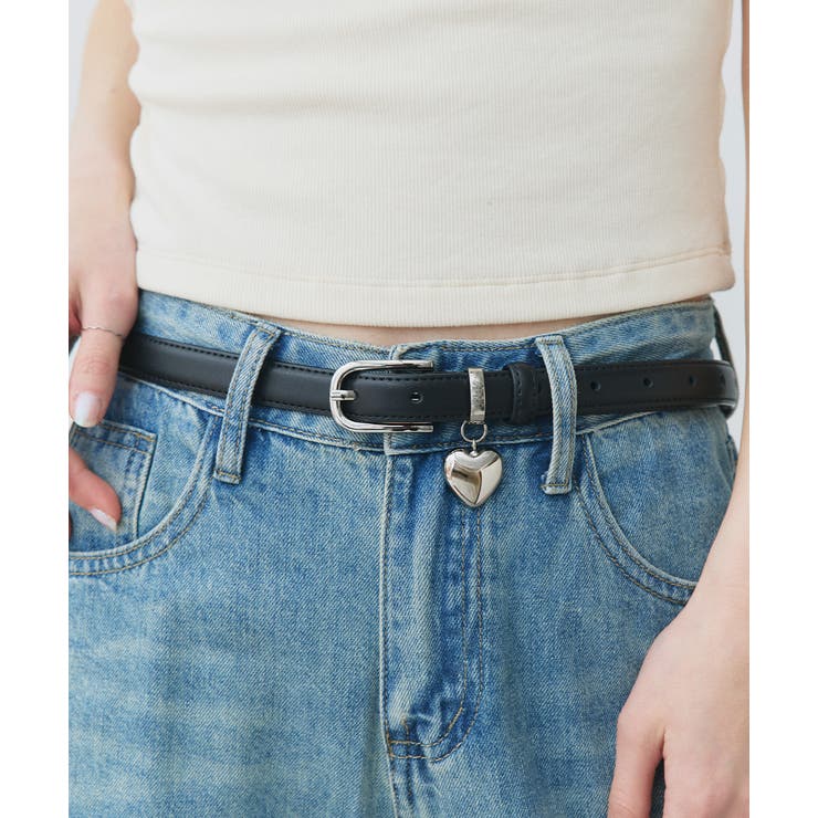 ハートチャーム付きベルト | ad thie | 詳細画像5 