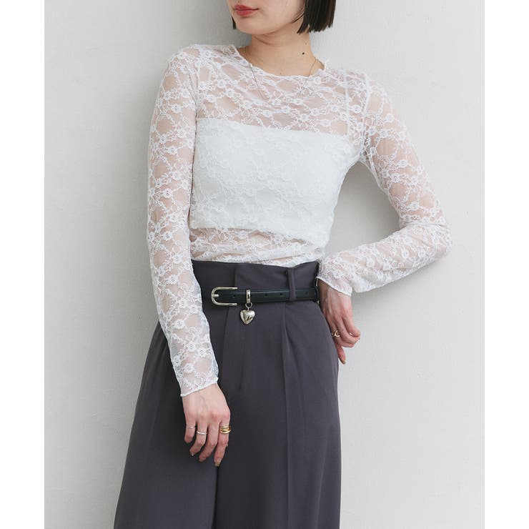 ハートチャーム付きベルト | ad thie | 詳細画像8 