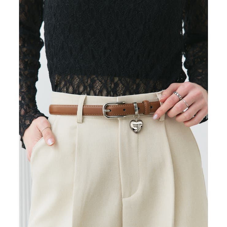 ハートチャーム付きベルト | ad thie | 詳細画像9 