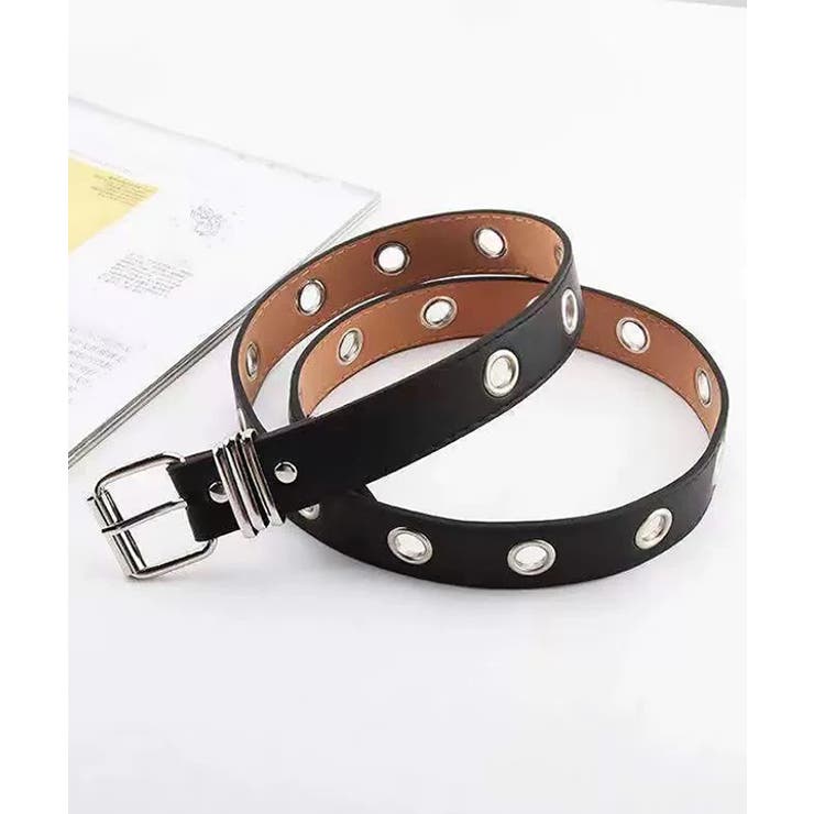 ブラック | シングルピンハトメベルト | ad thie