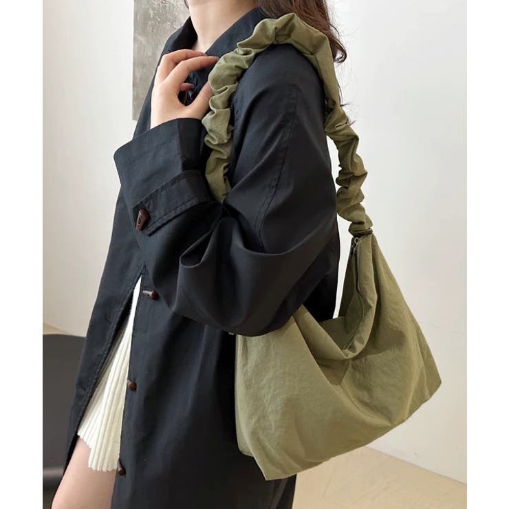 ギャザーストラップショルダーバッグ | ad thie | 詳細画像12 