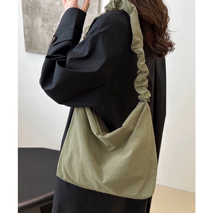 ギャザーストラップショルダーバッグ | ad thie | 詳細画像13 