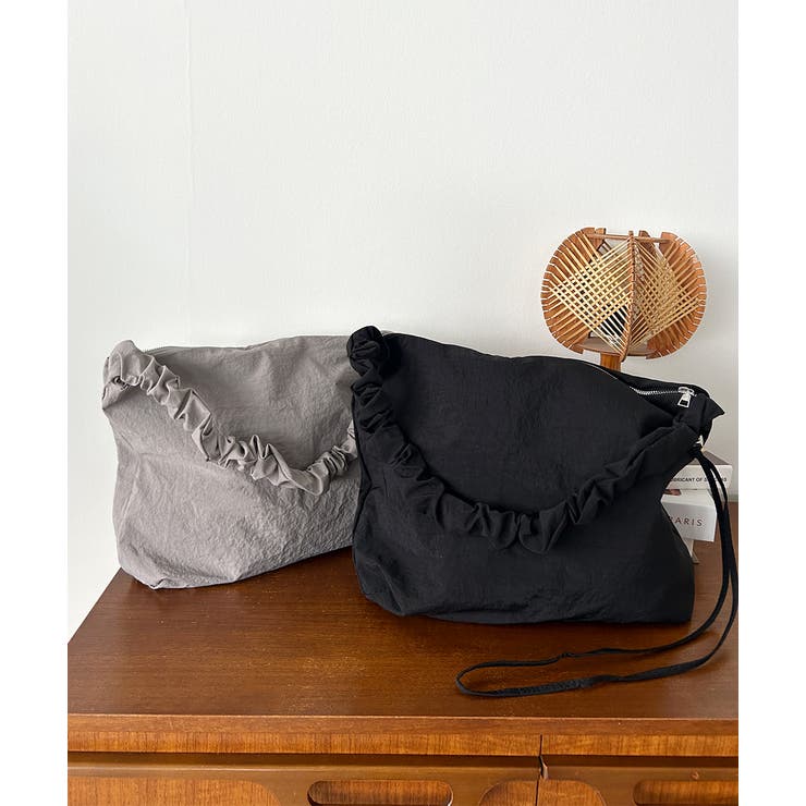 ギャザーストラップショルダーバッグ | ad thie | 詳細画像18 