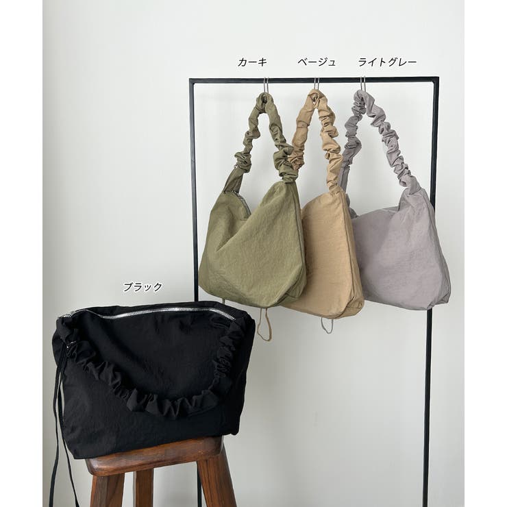 ギャザーストラップショルダーバッグ | ad thie | 詳細画像26 