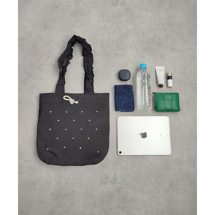 ギャザーハンドルビジュートートバッグ | ad thie | 詳細画像30 