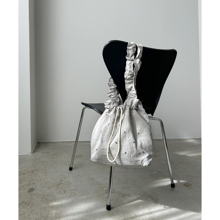 ギャザーハンドルビジュートートバッグ | ad thie | 詳細画像7 