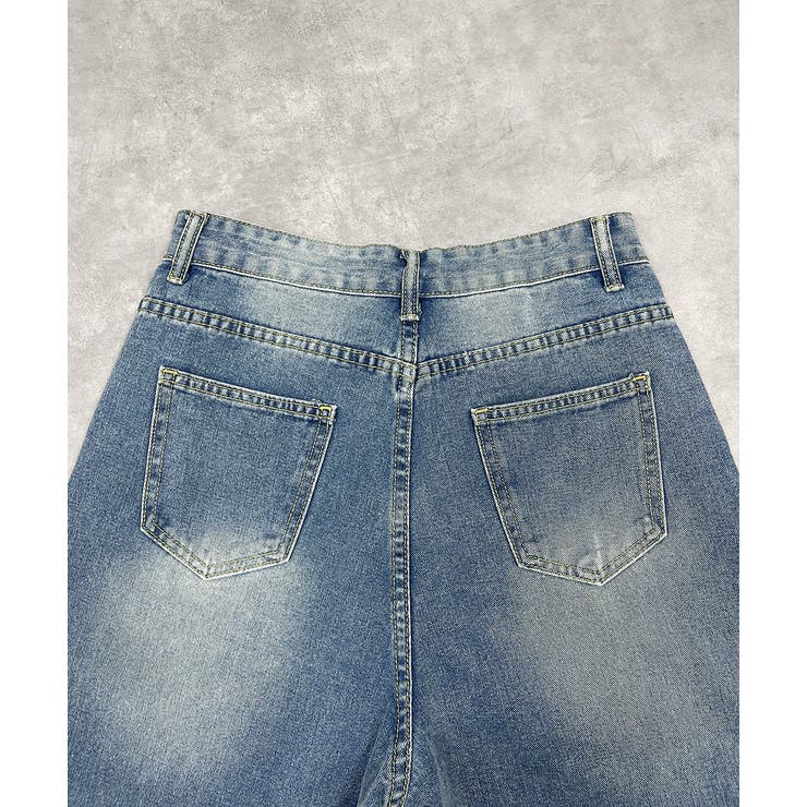 ウエストリボンワイドデニムパンツ | ad thie | 詳細画像34 