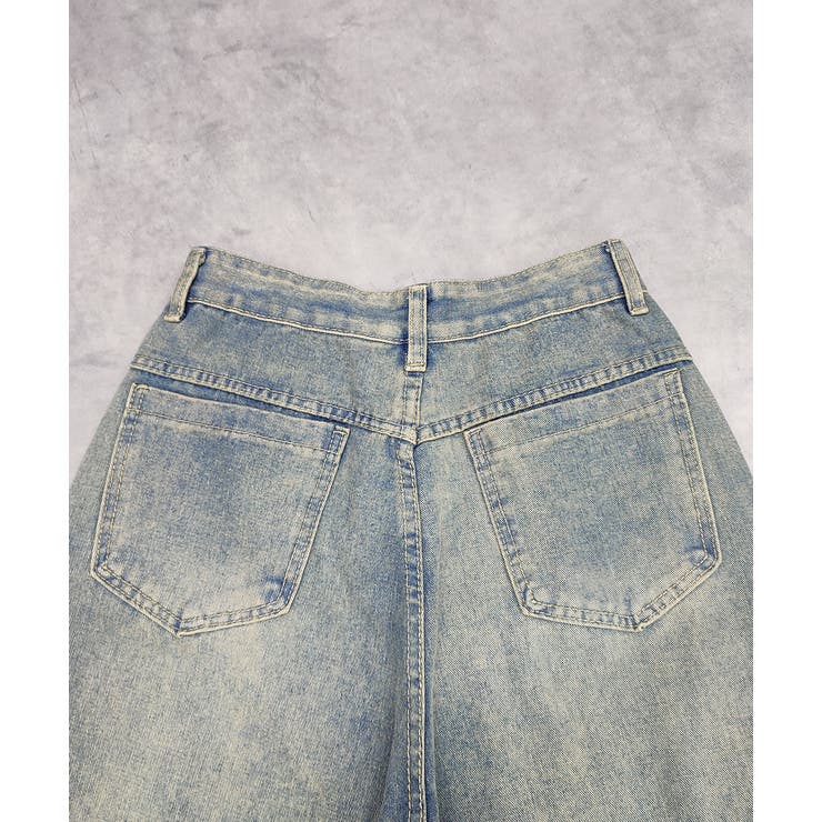 ルーズシルエットカーブデニムパンツ | ad thie | 詳細画像23 